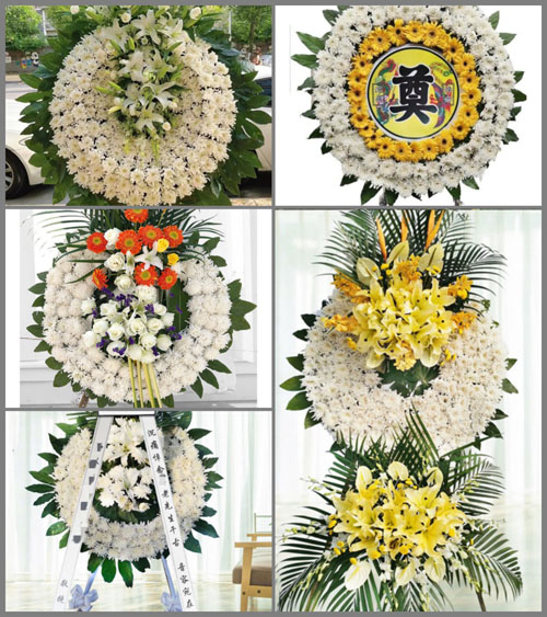 广东肇庆市封开县白垢镇花圈速递